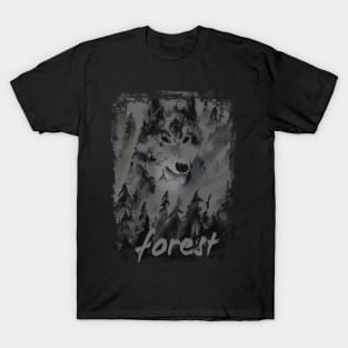 wolf in the forest T-Shirt